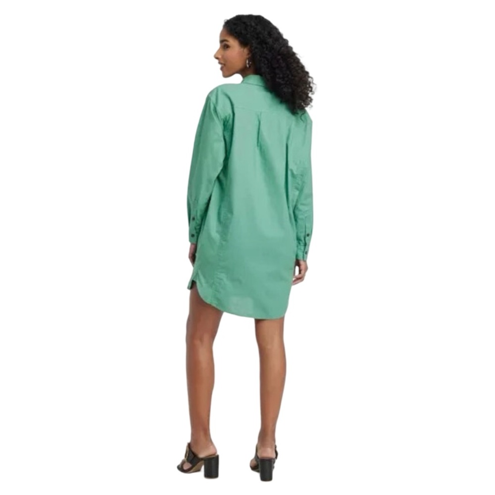EUC Universal Thread Green Oversized Shirt Dress - Picture 3 of 10